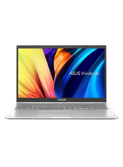 Vivobook X1500E LAptop With 15.6-inch Full HD (1920x1080) Display, Intel Core i5-1135G7 Processor/4GB RAM/256GB SSD M.2 + 16GB/DOS(Without Windows)/Intel Iris Xe Graphics/ English/Arabic Silver