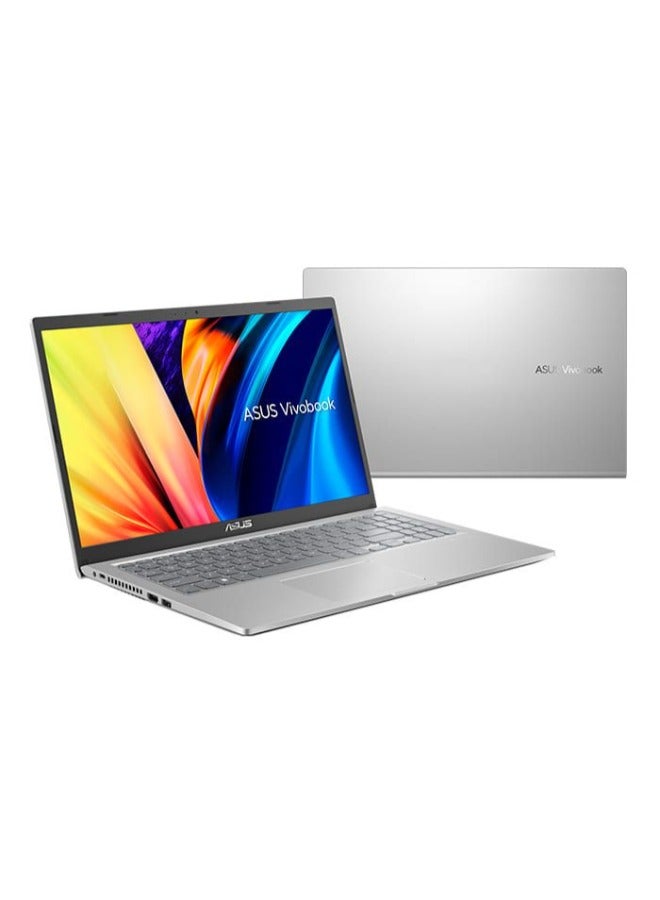ASUS - Vivobook X1500E LAptop With 15.6-inch Full HD (1920x1080) Display, Intel Core i5-1135G7 Processor/4GB RAM/256GB SSD M.2 + 16GB/DOS(Without Windows)/Intel Iris Xe Graphics/ English/Arabic Silver - Image 1