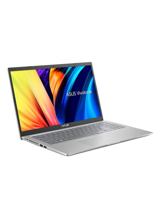 ASUS - Vivobook X1500E LAptop With 15.6-inch Full HD (1920x1080) Display, Intel Core i5-1135G7 Processor/4GB RAM/256GB SSD M.2 + 16GB/DOS(Without Windows)/Intel Iris Xe Graphics/ English/Arabic Silver - Image 1