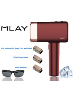 MLAY T14 Laser Hair Removal Device With IPL Technology And Cooling Function For Painless Hair Removal Red  - Image 2