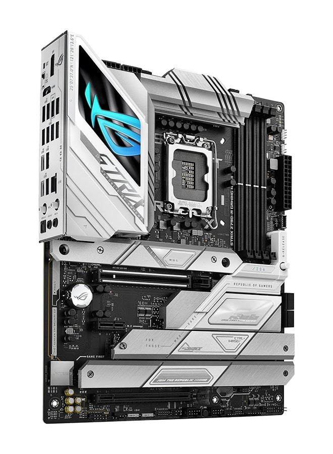 ASUS - ROG STRIX Z790-A GAMING WIFI II LGA 1700 ATX Motherboard, Intel Z790 Chipset, 4x DDR5 DIMM & 192GB Max, PCIe 5.0, Wi-Fi 7 / BT v5.4 / 2.5Gb Eth, 5x M.2 ,USB Type-C /A, HDMI / DP | 90MB1FN0-M0EAY0 White - Image 1