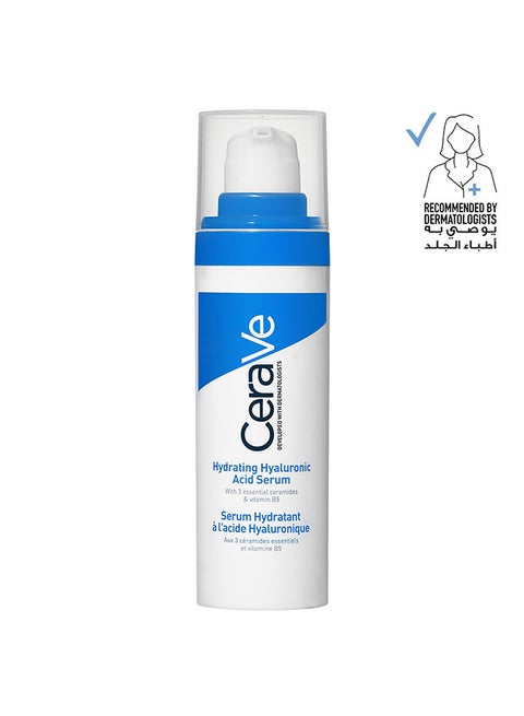 Hydrating Hyaluronic Acid Serum For Dry Skin White 30ml