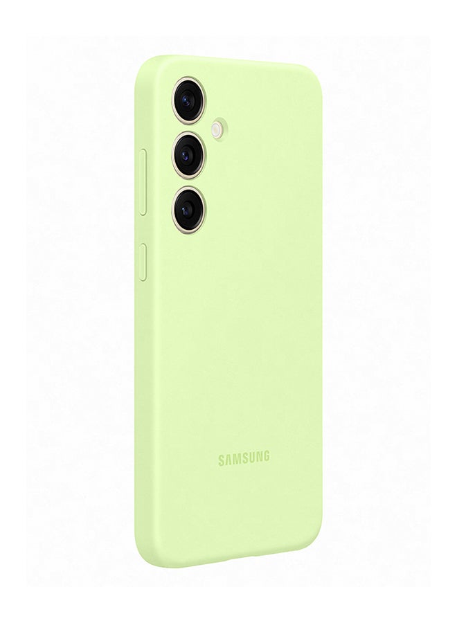 سامسونج S24 Plus Silicone Case Lime - Image 3