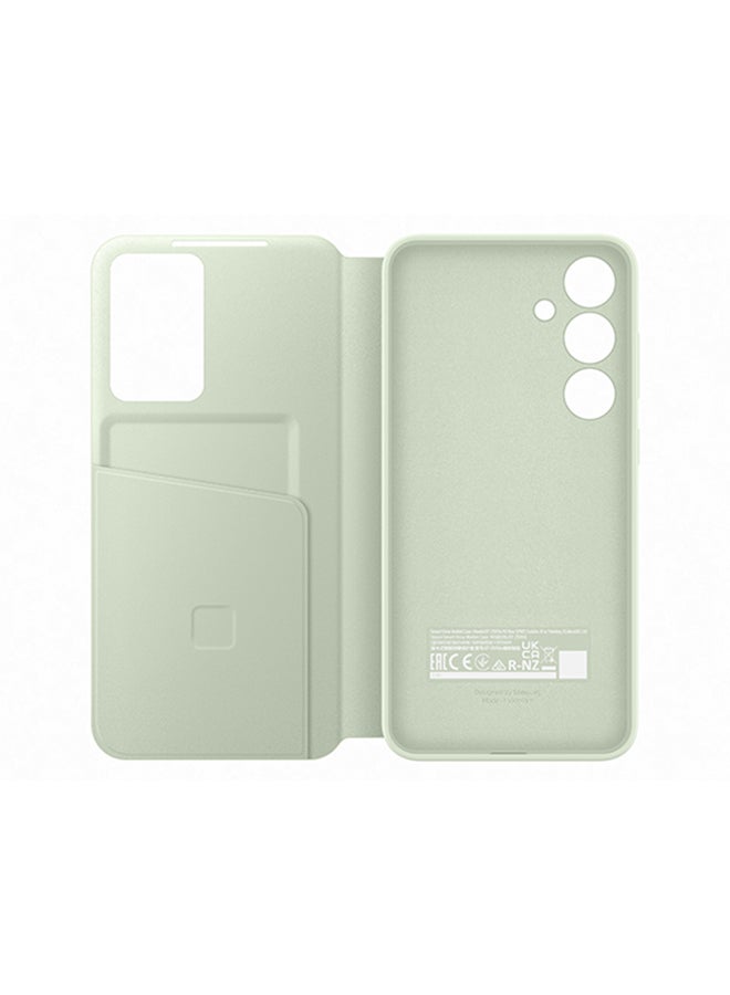S24 Plus Smart View Wallet Case Light Green