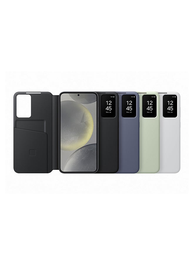 S24 Plus Smart View Wallet Case Light Green