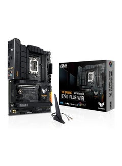 TUF Gaming B760-Plus Wi-Fi ATX LGA 1700 Motherboard, Intel B760 Chipset, 4x DIMM DDR5 Slots, 192GB Max Memory, 3x M 2 Slots, 2x PCIe 5 0 x16 Slot, Realtek 2 5Gb Ethernet 90MB1ER0-M1EAY0 Black