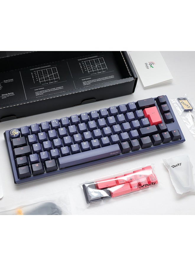 داكي Ducky One 3 Cosmic SF 65% USB RGB Mechanical Gaming Keyboard Cherry  Red Switch  - Image 5