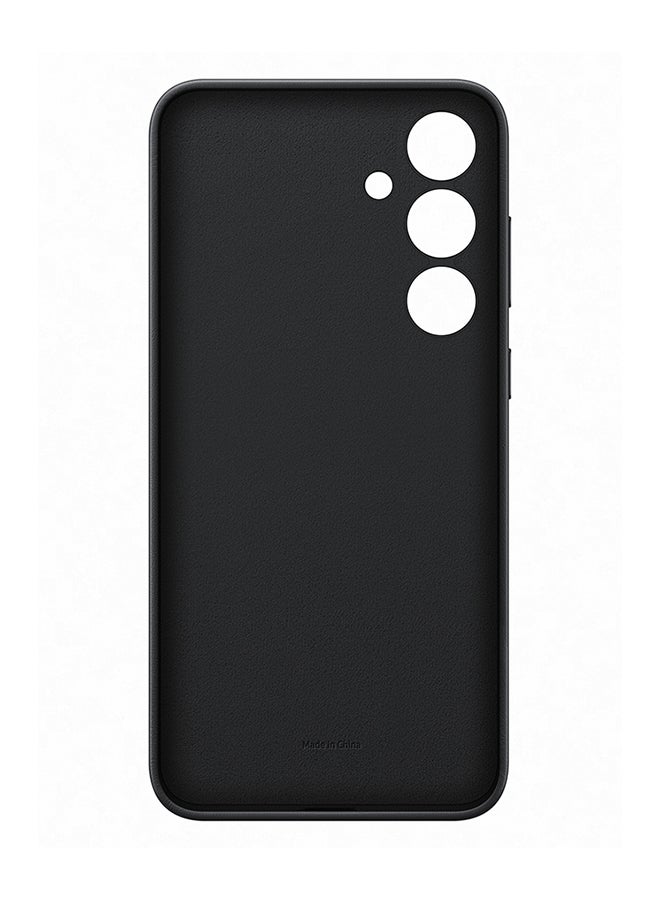 سامسونج Smapp S24 Plus Vegan Leather Case Black - Image 4