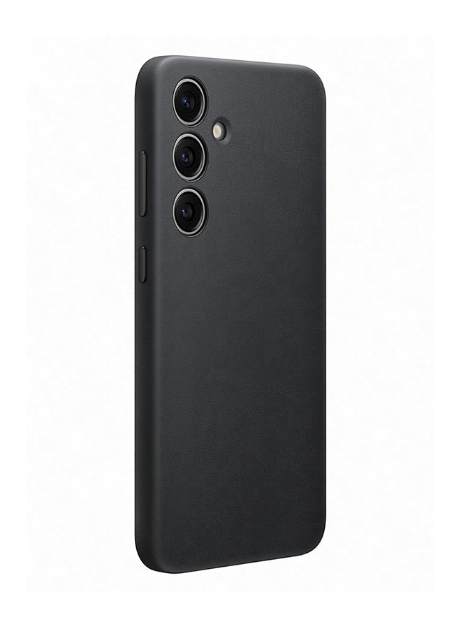 سامسونج Smapp S24 Plus Vegan Leather Case Black - Image 3