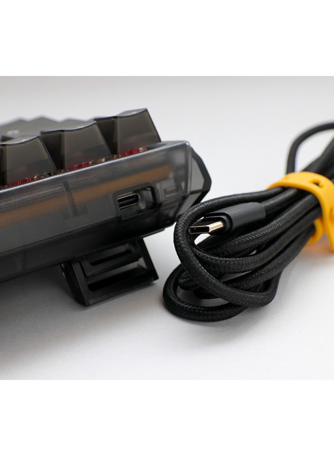 Ducky One 3 Aura SF 65% Mechanical Gaming Keyboard Black Cherry Red Switch - Image 3