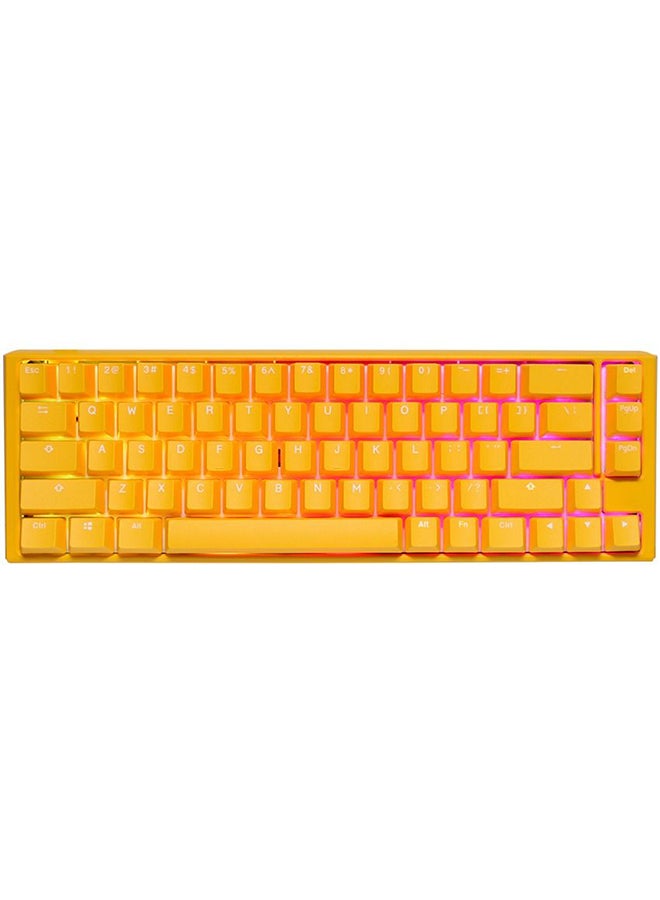 داكي Ducky One 3 Yellow Ducky SF 65% Cherry Red Switch  - Image 1