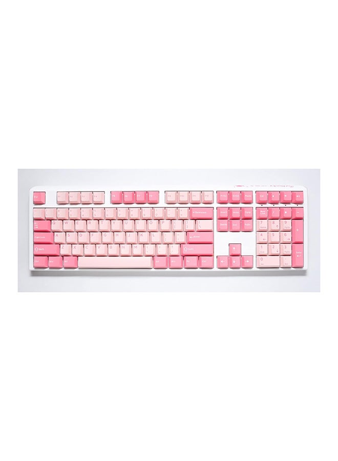 داكي Ducky One 3 Gossamer Pink بالحجم الكامل 100% الكرز الأزرق مفتاح الولايات المتحدة 