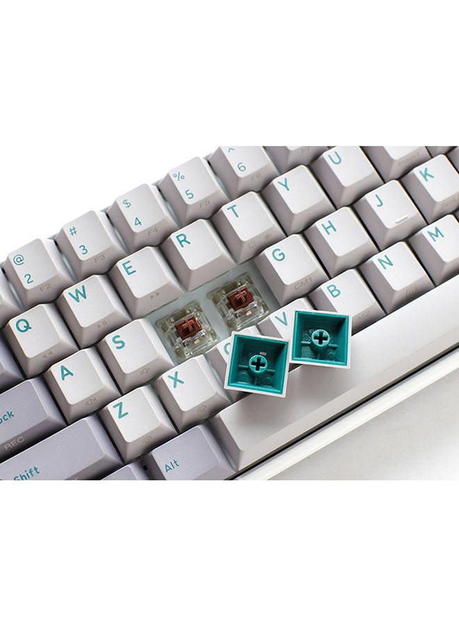 Ducky - Ducky One 3 Mist Grey Mini 60% Cherry Red Switch - Image 1
