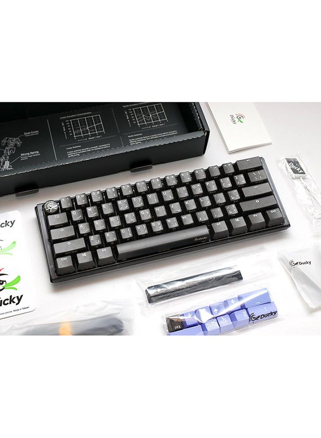 داكي مفتاح Ducky One 3 Aura Black Mini 60% بني كرزي  - Image 5