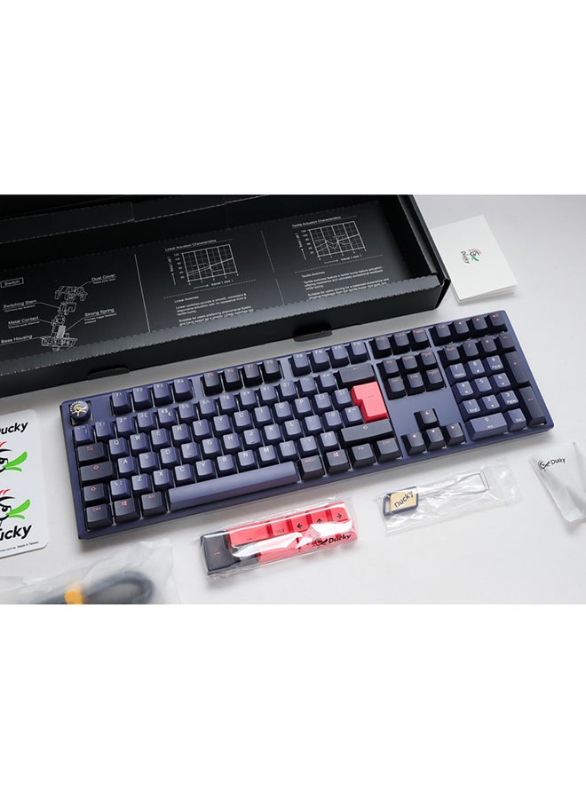 داكي Ducky One 3 Cosmic Blue Fullsize 100% Cherry Red Switch  - Image 5