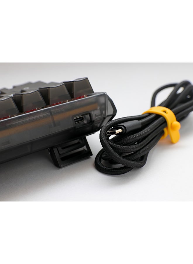 داكي Ducky One 3 Aura Black SF 65% Cherry Brown Switch  - Image 3