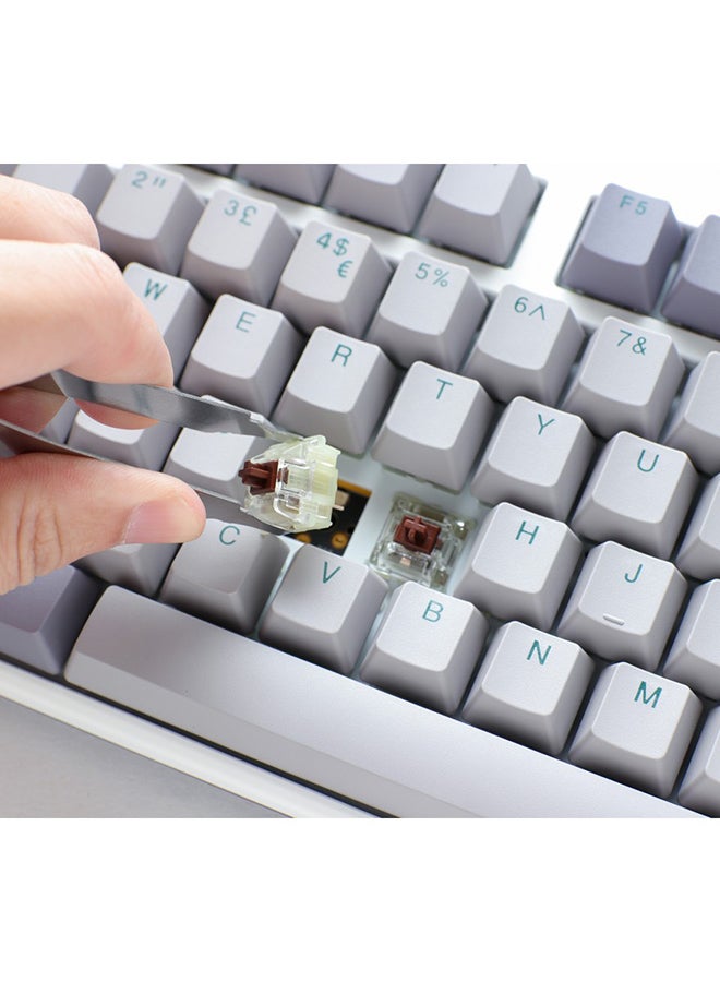 داكي Ducky One 3 Mist Grey Fullsize 100% Cherry Red Switch  - Image 5