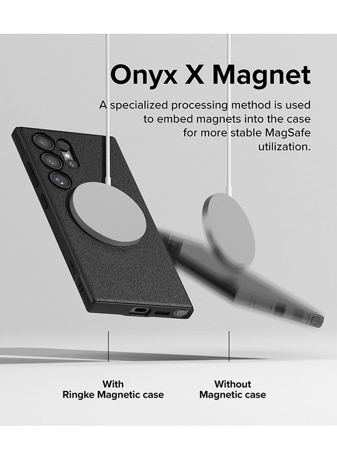 Ringke Onyx Magnetic Compatible With Samsung S24 Ultra 5G (2024) Case Enhanced Grip Tough Flexible TPU Shockproof Rugged TPU Bumper Phone Cover Black  - Image 4