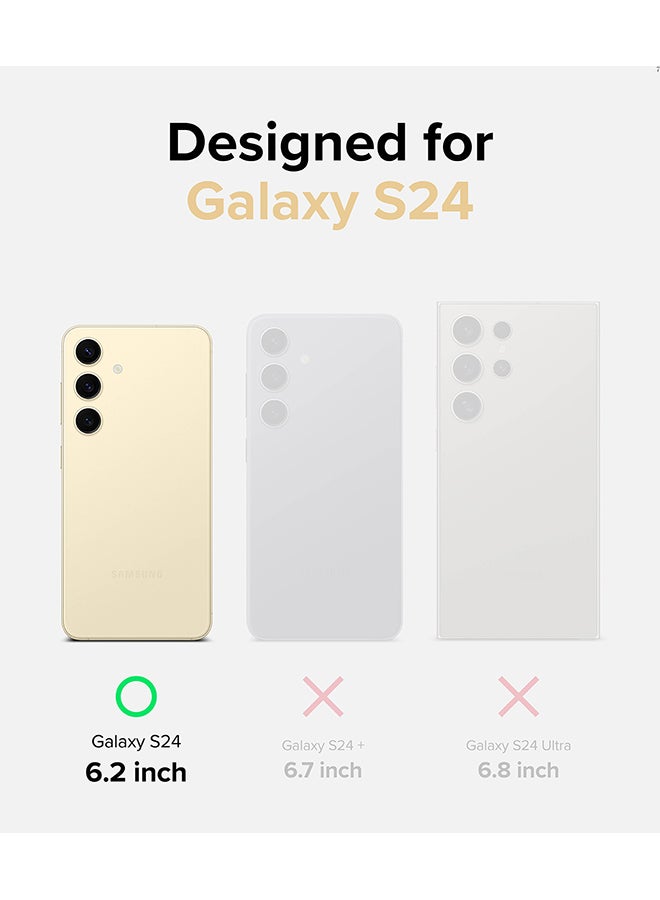 Ringke Fusion-X Compatible With Samsung Galaxy S24 5G Case 2024, Clear Hard Back With Shockproof Protective Bumper Phone Cover For Galaxy S24 Camo Black - Image 2