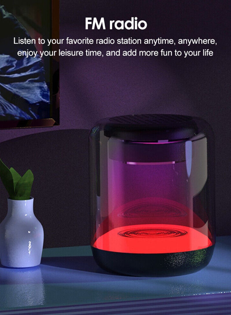 Toshionics Portable Bluetooth Party Speaker Wireless With RGB Colour LED Themes Bluetooth 5.1 Colourful Speakers Stereo Pairing Speaker For Home Outdoors Travel TWS Black - Image 5