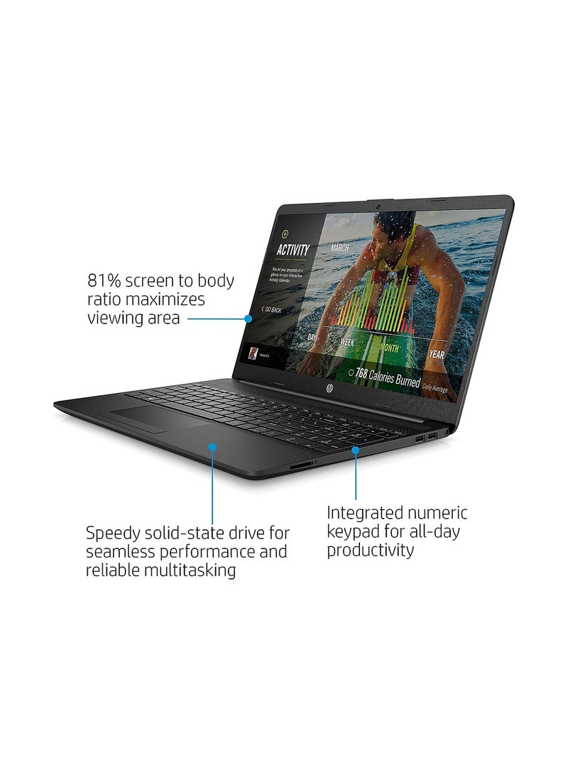 إتش بي - Newest Laptop With 15.6-Inch Display, Celeron N4020 Processor/8GB RAM/128GB SSD/Windows 10 Home + 32Gb Tela Usb Card English Black - Image 1