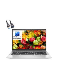 HP EliteBook 840 G8 (Upgraded Version) Laptop With 14-Inch Display, Core i7-1165G7 Processor/16GB RAM/1TB SSD/Intel Iris Xe Graphics/Windows 11 Pro + BROAG Extension Cable English Silver  - Image 1