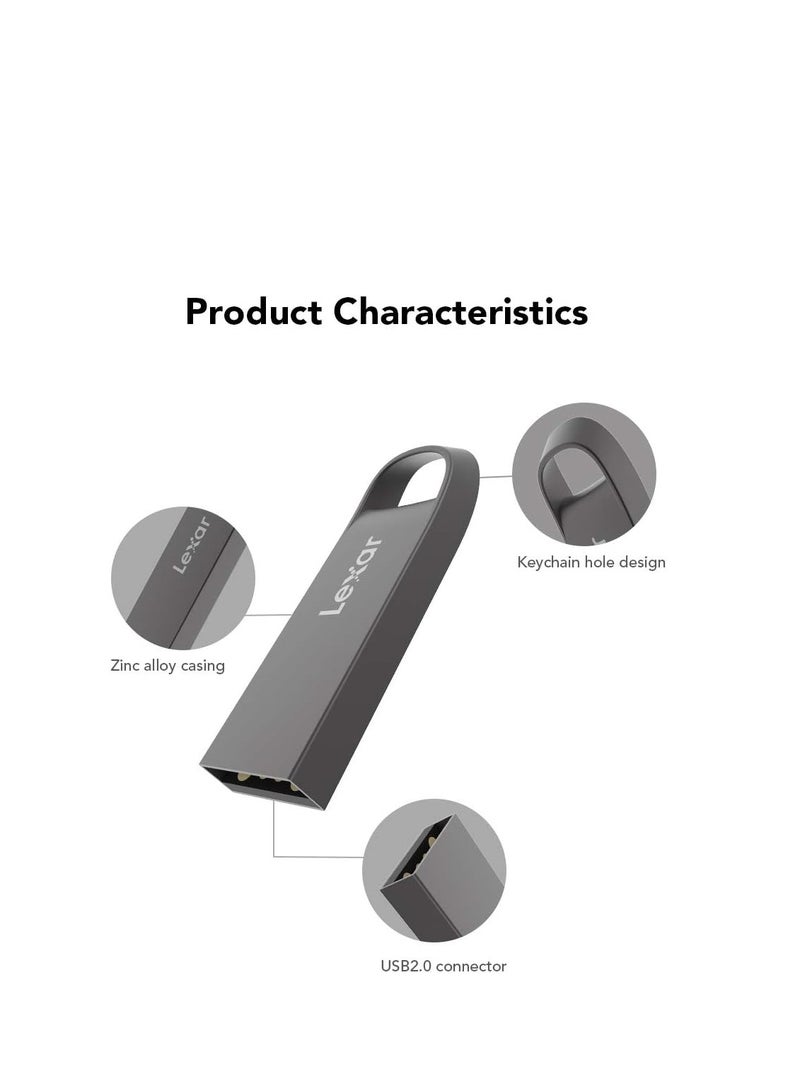 ليكسار محرك أقراص فلاش Lexar E21 سعة 64 جيجابايت USB 2.0، عصا USB صغيرة  - Image 4