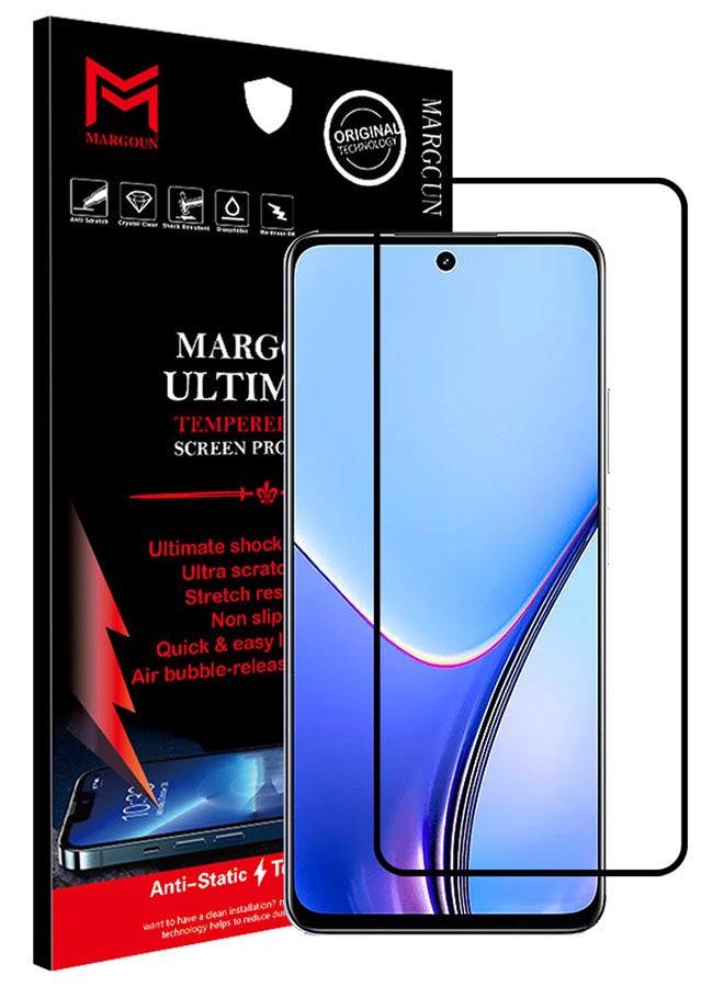 MARGOUN Realme 11x Screen Protector 9H Hardness Scratch Resistance Screen Protector Touch Sensitive Case Friendly Tempered Glass Film Clear - Image 1