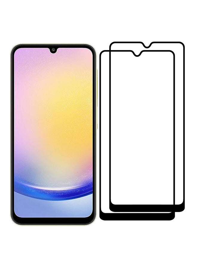 مارجون 2 Pack For Samsung Galaxy A25 Screen Protector 9H Hardness Scratch Resistance Screen Protector Touch Sensitive Case Friendly Tempered Glass Film Clear - Image 2