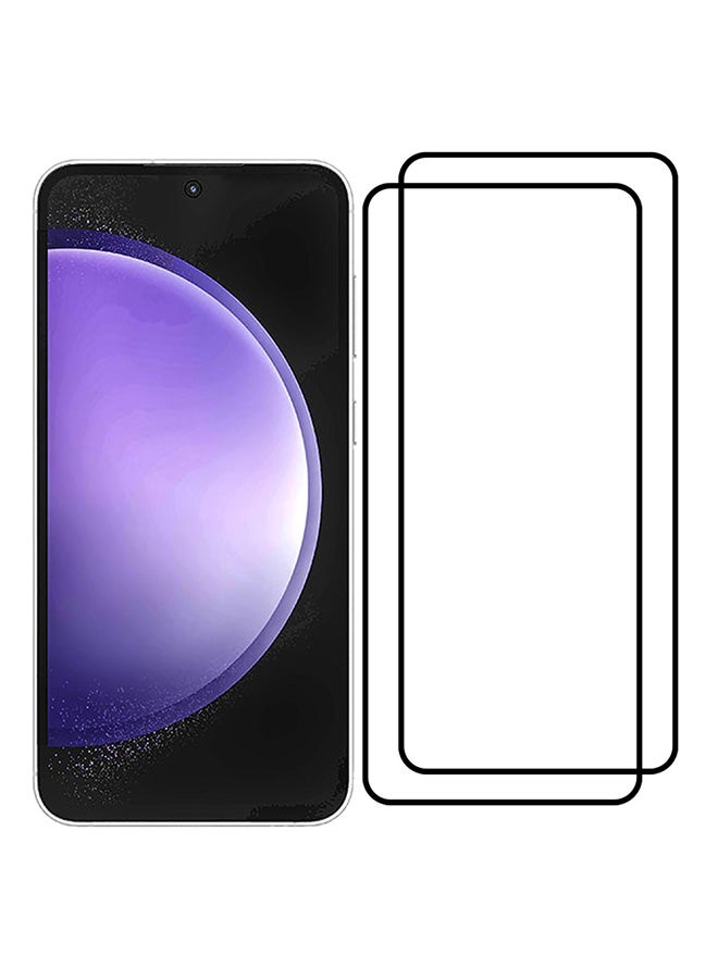 MARGOUN 2 Pack For Samsung Galaxy S23 FE Screen Protector 9H Hardness Scratch Resistance Screen Protector Touch Sensitive Case Friendly Tempered Glass Film Clear - Image 2