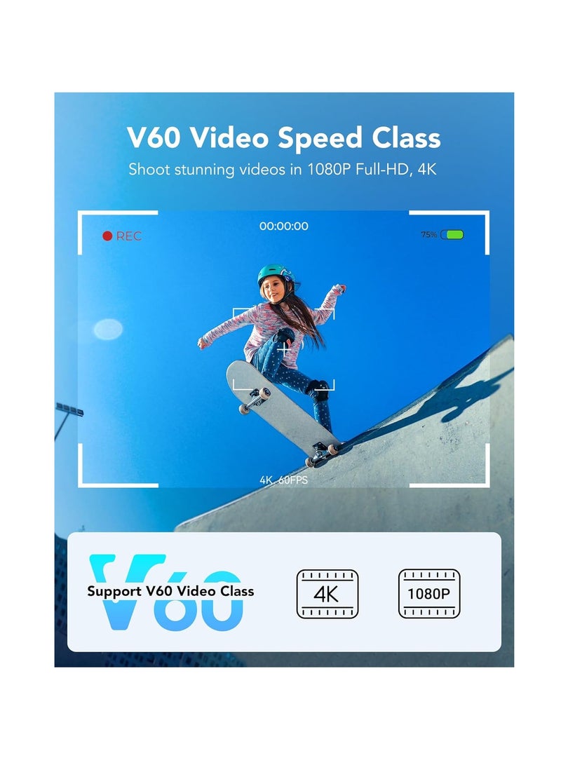 Lexar Lexar Silver Pro SD Card 128GB, UHS-II Memory Card, V60, U3, C10, SDXC Card, Up To 280MB/s 128 GB - Image 2