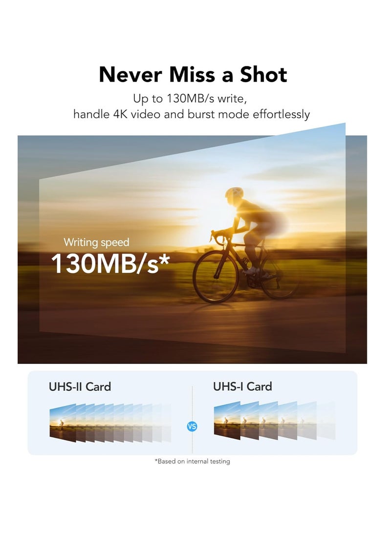 Lexar Lexar Silver Pro SD Card 128GB, UHS-II Memory Card, V60, U3, C10, SDXC Card, Up To 280MB/s 128 GB - Image 3