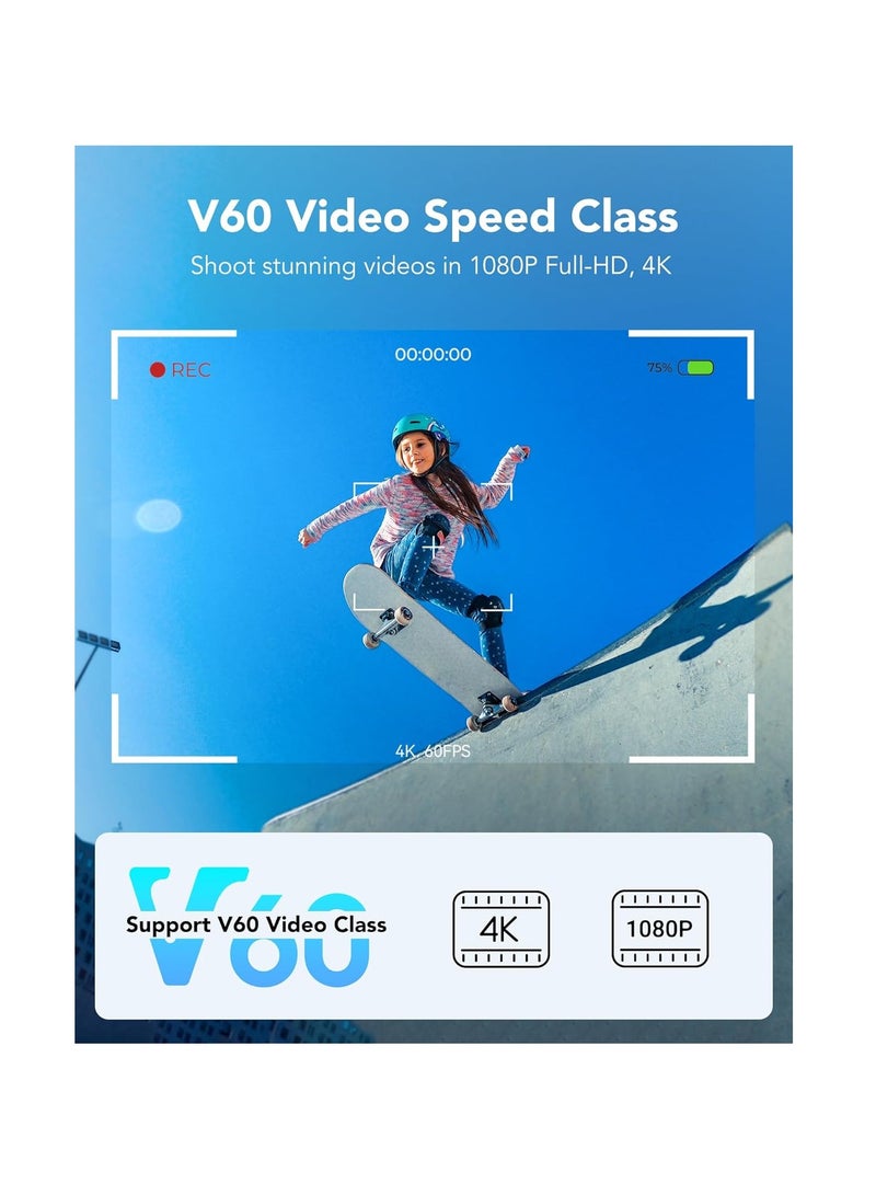 Lexar - Lexar Silver Pro SD Card 64GB, UHS-II Memory Card, V60, U3, C10, SDXC Card, Up To 280MB/s 64 GB - Image 1