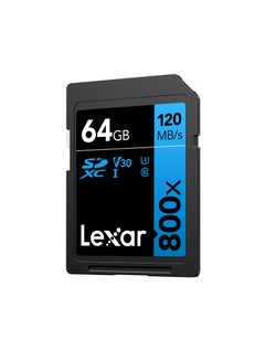 Lexar 64GB High-Performance 800x UHS-I SDHC Memory Card (BLUE Series) 64 GB - pnsku/N70037847V/45/_/1705287828/95b7de71-baa7-44e6-8652-5931b813e7cf