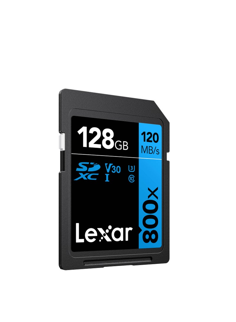 Lexar Lexar 128GB High-Performance 800x UHS-I SDHC Memory Card (BLUE Series) 128 GB - Image 2