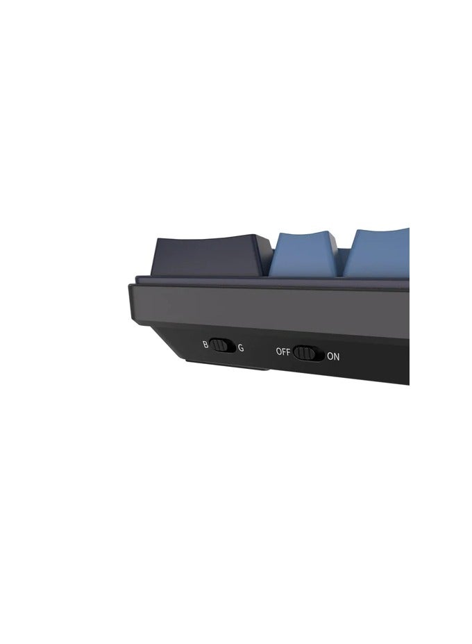 Royal Kludge RK61PLUS Tri-Mode RGB 61 Keys Hot Swappable Mechanical Keyboard Indigo (Blue Switch)