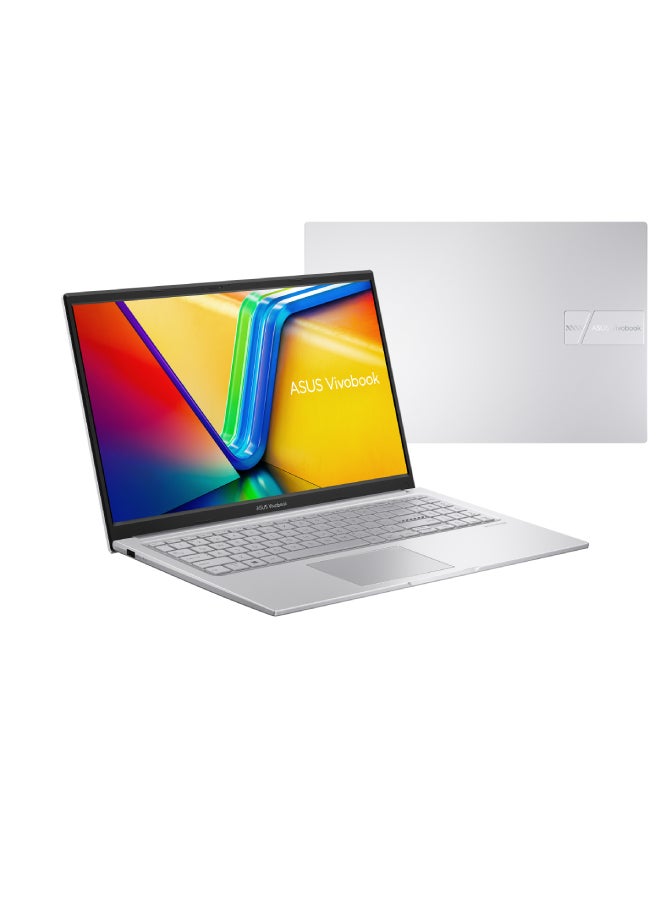 ASUS VivoBook Laptop With 15.6-inch Full HD Display, Core i5-1235U Processor/8GB RAM/512SSD/Windows 11/Intel UHD Graphics/ English/Arabic Silver - Image 1