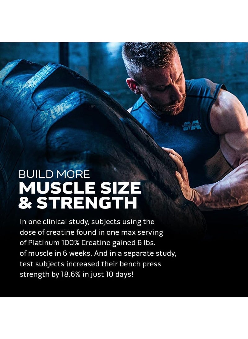 ماسل تيك MuscleTech Platinum 100% Creatine Unflavored 400g  - Image 3