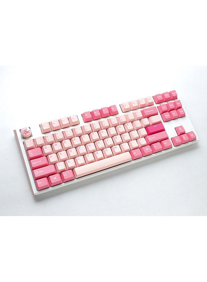 داكي Ducky One 3 Gossamer Pink TKL 80% Cherry Red Switch  - Image 3