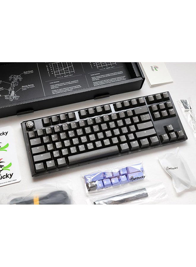 داكي مفتاح Ducky One 3 Aura Black TKL 80% Cherry Red Switch  - Image 5