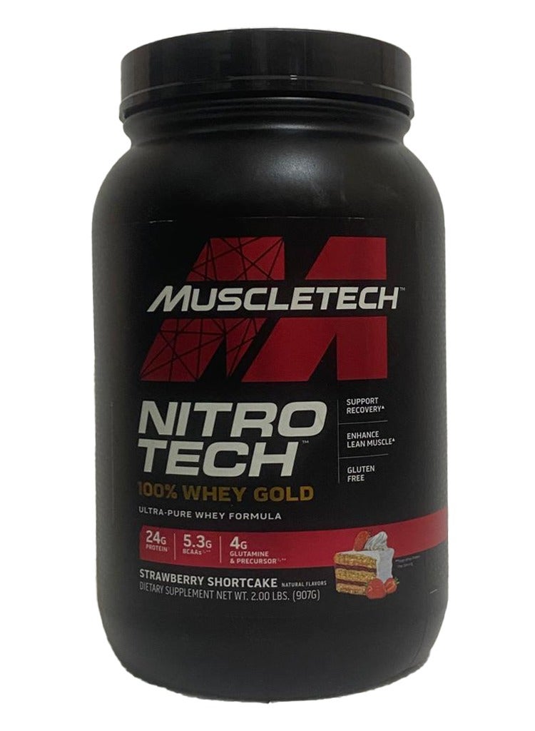 MuscleTech - Nitro Tech Whey Protein - Strawberry Shortcake - Image 1
