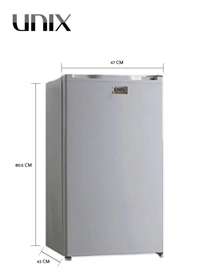 Unix Single Door Refrigerator 3 Feet 86 L OMRF-102-S Silver  - Image 2