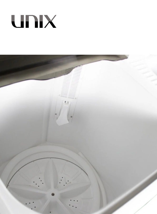 Unix Top Load Twin Tub Washing Machine OMR-140 White  - Image 5