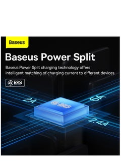 Baseus 100W Flash Series Multi Charging (1.2M) 4 In 1 Cable Fast Charging USB Type C Micro USB And USB To Lightning Cable Compatible For iPhone 15/14/13/12/11 Series/MacBook/iPad/Samsung/Huawei And More Blue  - Image 5