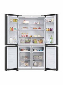 Haier 4-Door French Side By Side Refrigerator 11.1Cu.ft Freezer 42Cu.ft, 311 L, Twin Inverter HRF-525MB Gemstone Black  - Image 5