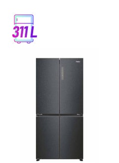 Haier 4-Door French Side By Side Refrigerator 11.1Cu.ft Freezer 42Cu.ft, 311 L, Twin Inverter HRF-525MB Gemstone Black  - Image 1