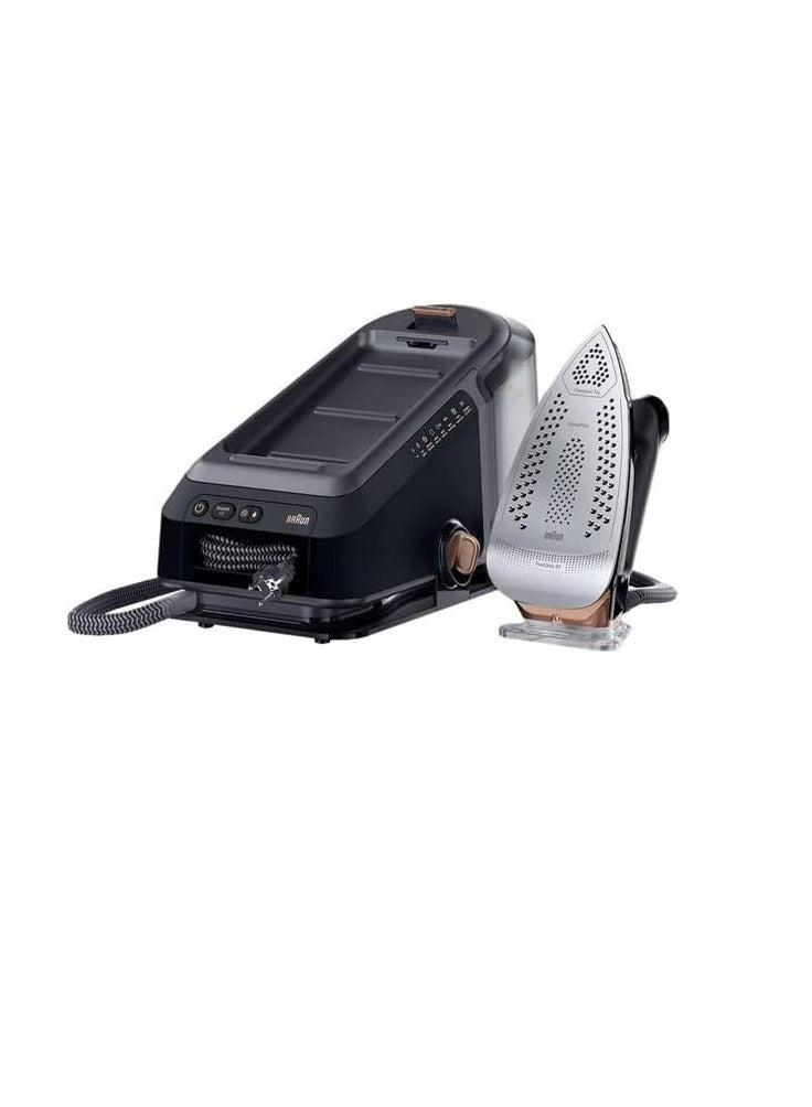 BRAUN - CareStyle 7 Pro Steam Generator Iron with FreeGlide 3D Technology, Smart iCareMode, Ironing, Anti Drip, Detachable 2L Water Tank, Auto-Off, 2 L 2700 W IS7286 Black - Image 1