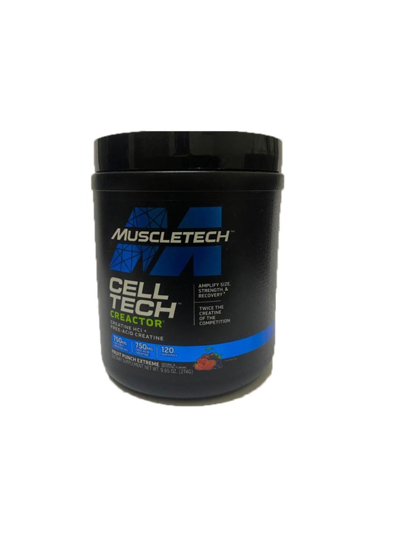 MuscleTech - Cell Tech Creactor Creatine HCl  Free Acid 120 Servings - Image 1