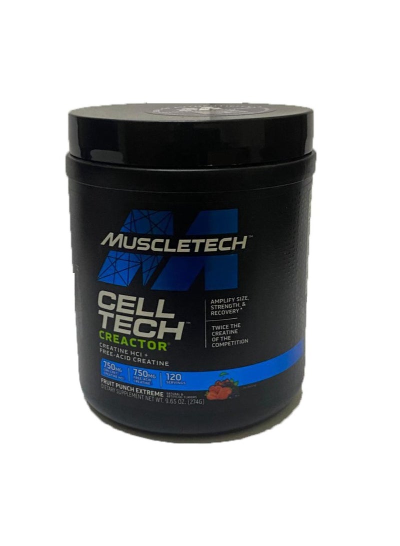 MuscleTech - Cell Tech Creactor Creatine HCl  Free Acid 120 Servings - Image 1