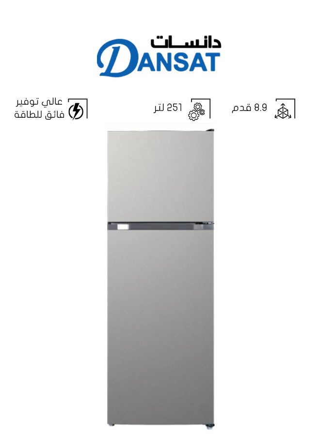 Double Door Steam Refrigerator - 8.9 Feet 251 L DAN890NF Silver - pnsku/N70038433V/45/_/1733752572/573b9889-63dc-4453-9680-03145e1d6a77